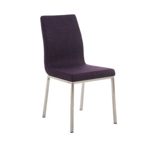 Chaise Colmar Avec Revêtement En Tissu Violet