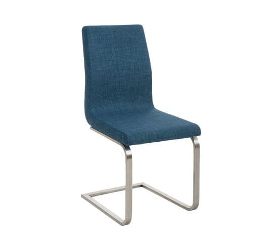 Chaise Belfort Revêtement En Tissu Bleu