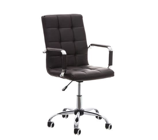 Fauteuil De Bureau Deli V2 Similicuir Marron