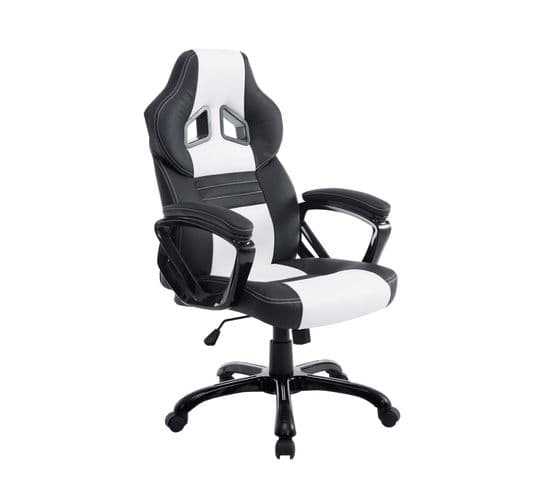 Fauteuil De Bureau / Gaming Pedro Noir / Blanc