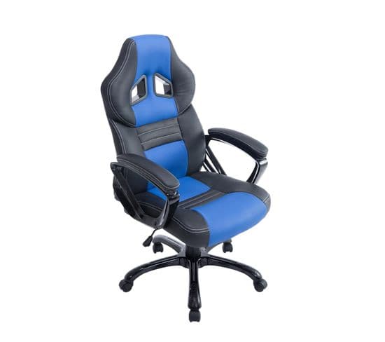 Fauteuil De Bureau / Gaming Pedro Noir / Bleu