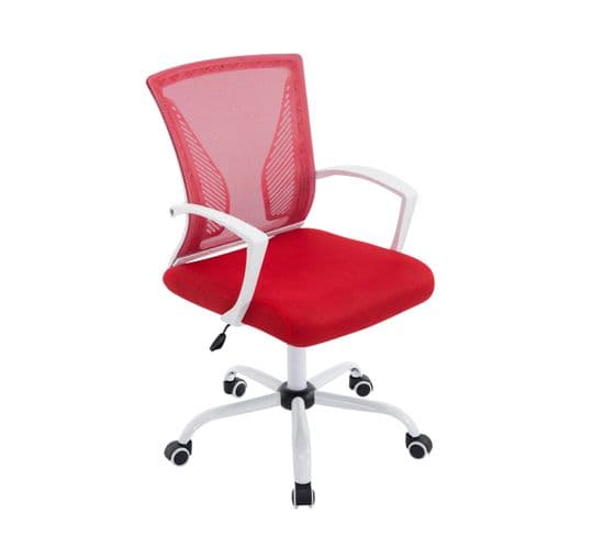 Fauteuil De Bureau Tracy Rouge/blanc