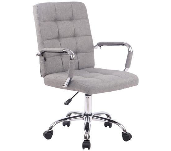 Fauteuil De Bureau Deli Pro Tissu Gris