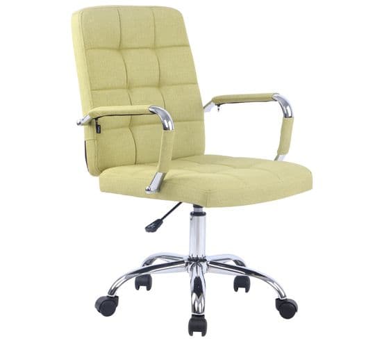 Fauteuil De Bureau Deli Pro Tissu Vert