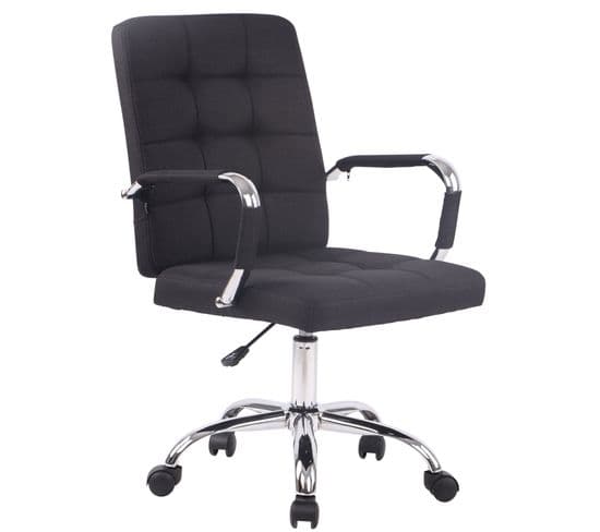 Fauteuil De Bureau Deli Pro Tissu Noir