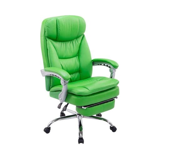 Fauteuil De Bureau Xl Troy Similicuir Vert