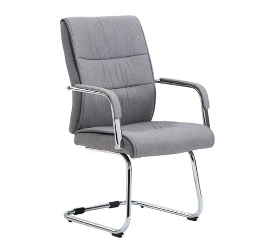 Chaise Oscillante Sievert Tissu Gris Clair