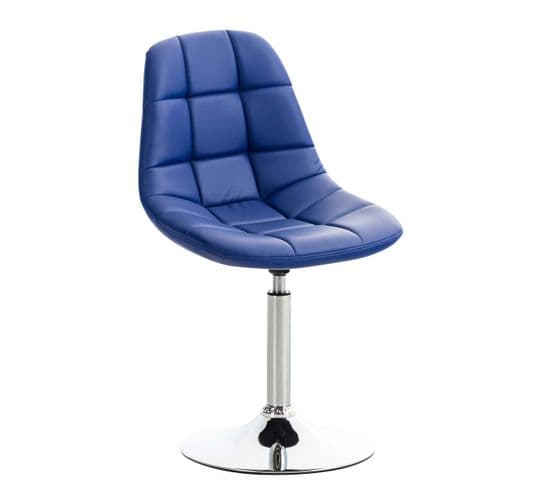 Chaise Lounge Emil En Similicuir Bleu