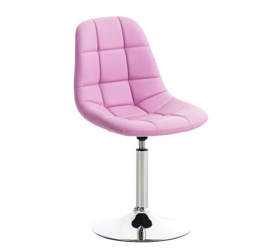 Chaise Lounge Emil En Similicuir Rose