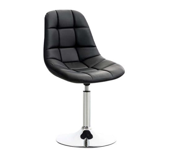 Chaise Lounge Emil En Similicuir Noir