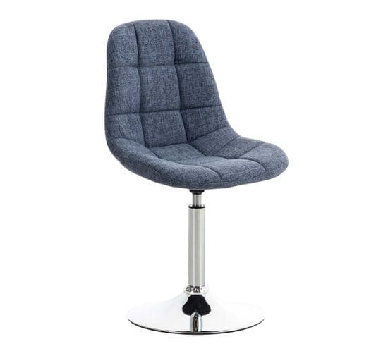 Chaise Lounge Emil En Tissu Bleu