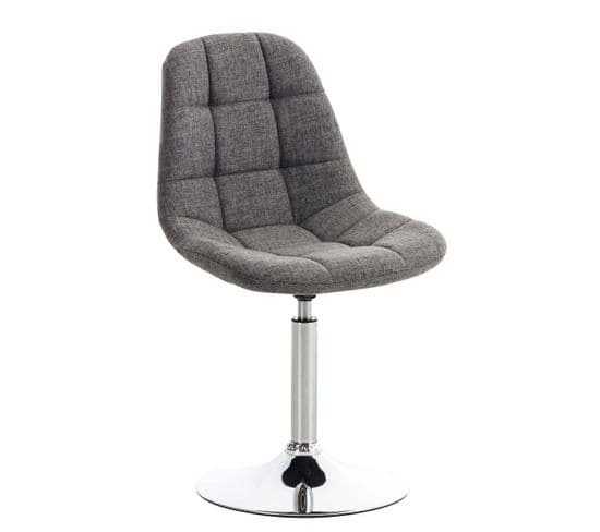 Chaise Lounge Emil En Tissu Gris Clair