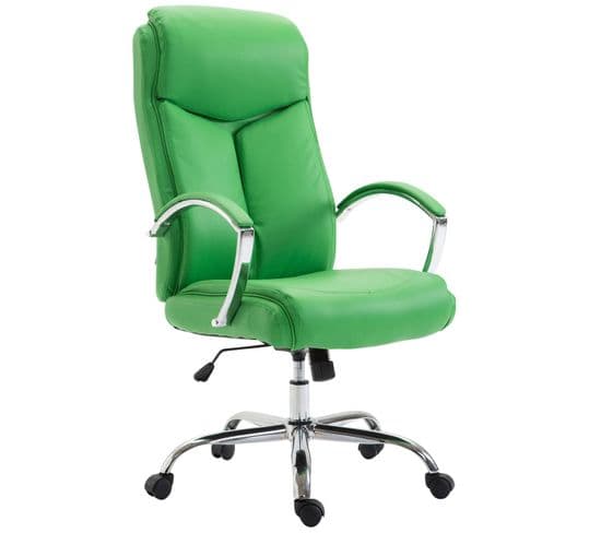 Fauteuil De Bureau Xl Vaud Similicuir Vert