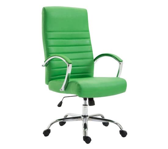 Fauteuil De Bureau Xl Valais Similicuir Vert