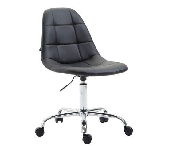 Fauteuil De Bureau Reims Similicuir Noir