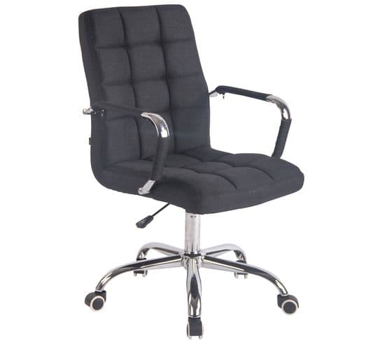 Fauteuil De Bureau Deli Tissu Noir