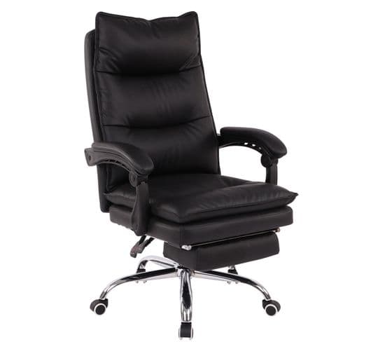 Fauteuil De Bureau Power Similicuir Noir