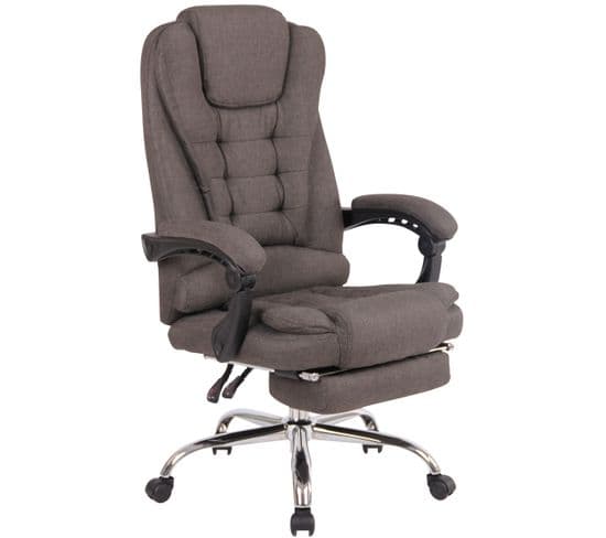 Fauteuil De Bureau Oxygen En Tissu Ou Similicuir Gris Foncé/tissu