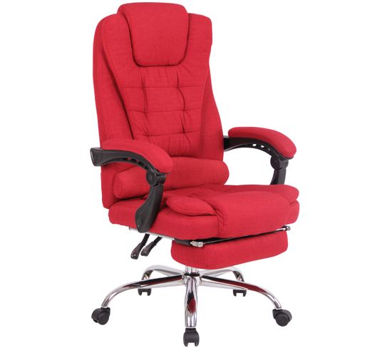 Fauteuil De Bureau Oxygen En Tissu Ou Similicuir Rouge/tissu