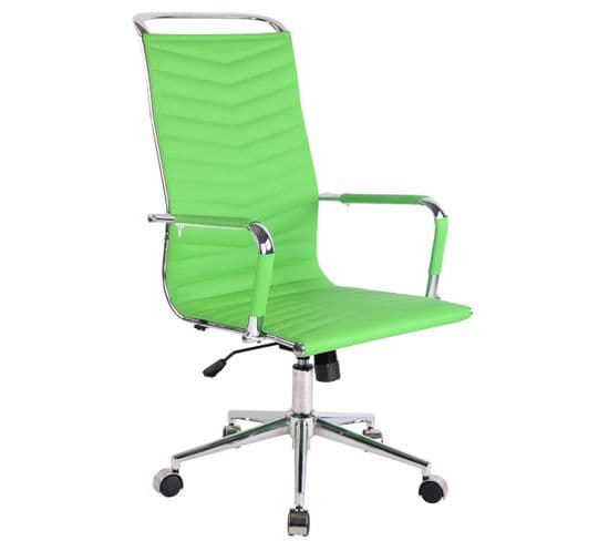 Chaise De Bureau Batley En Similicuir Ou Véritable Cuir Vert/similicuir