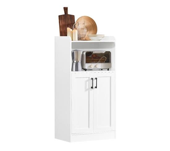 Buffet Cuisine Micro-ondes Meuble De Cuisine Buffet Commode Armoire À Micro-ondes Placard, Fsb47-w