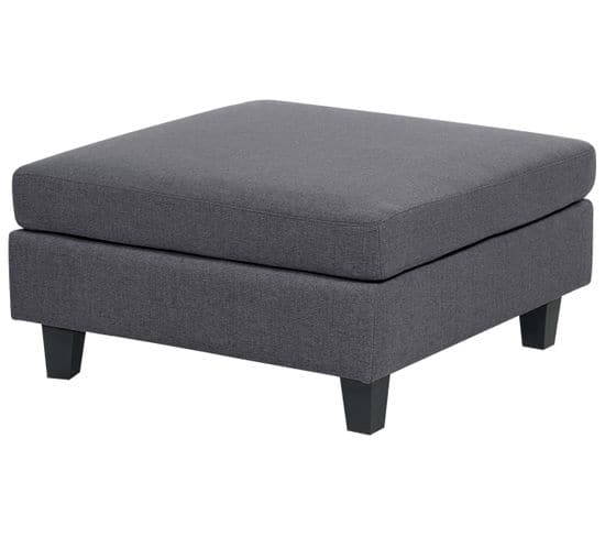 Ottoman En Tissu Gris Foncé Pour Canapé Modulable Fevik