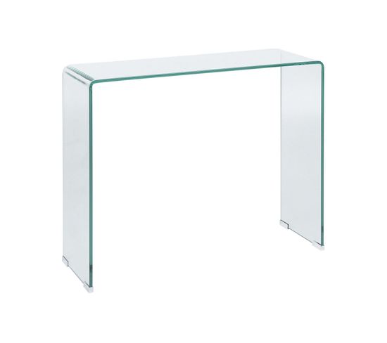 Table Console En Verre Transparent Kendall