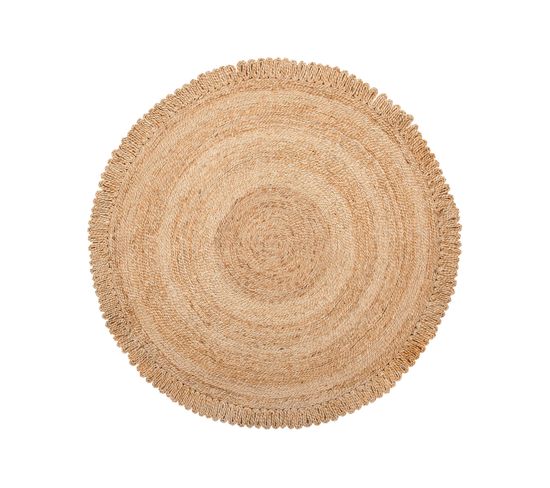 Tapis Rond 140 Cm En Jute Beige Erence