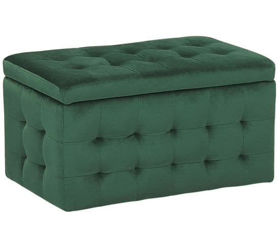 Coffre De Rangement Chesterfield Vert Foncé Michigan