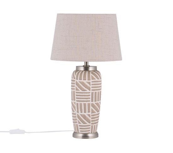 Lampe à Poser En Céramique Beige 48 Cm Traisen