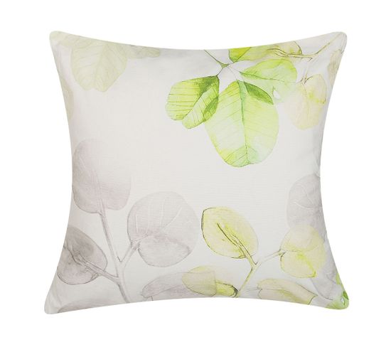 Coussin Coton Blanc Peperomia 45 X 45 Cm