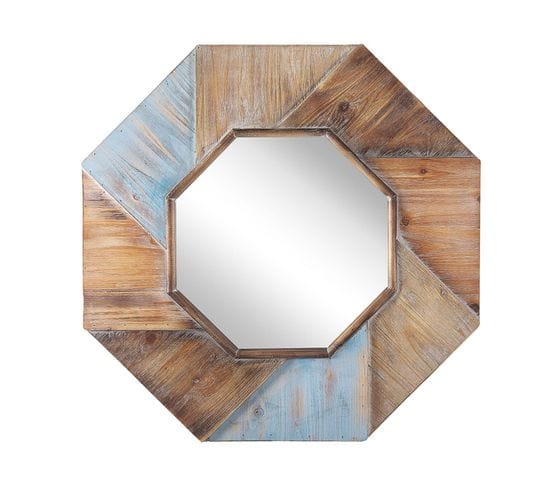 Miroir 77 Cm Bois Foncé Mirio