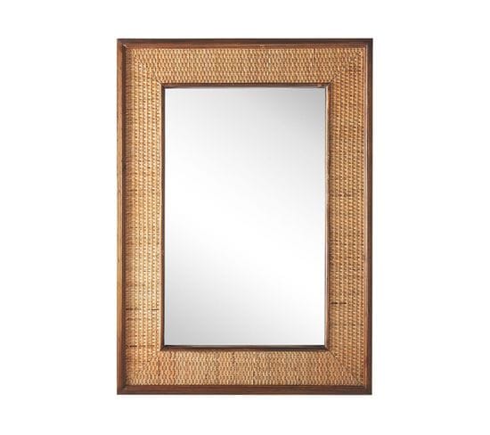 Miroir 74 Cm Bois Clair Iguala