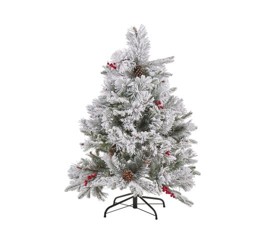 Sapin De Noël Artificiel Effet Neige 120 Cm Blanc Masala