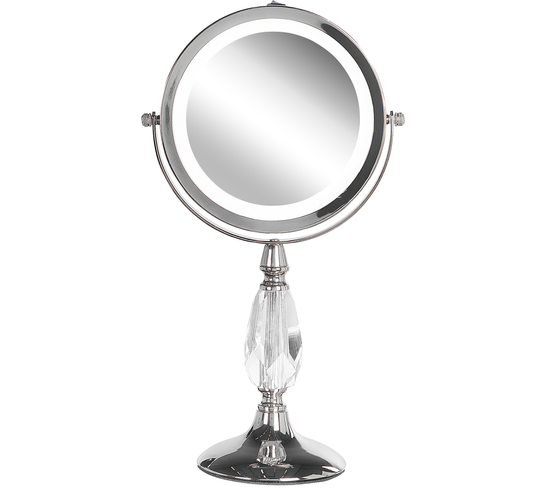Miroir De Maquillage Avec LED Ø 18 Cm Argenté Maury