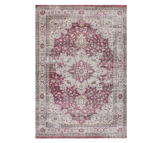 Tapis Rouge Et Beige 140 X 200 Cm Arhavi