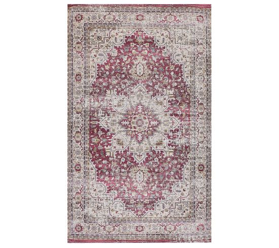 Tapis Rouge Et Beige 150 X 230 Cm Arhavi