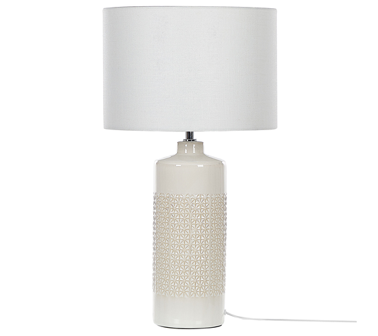 Lampe De Table En Céramique Blanc Anseba