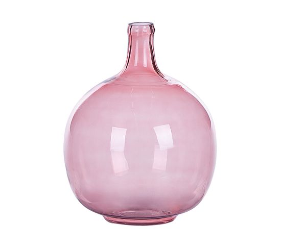 Verre Vase Décoratif 31 Cm Rose Chappathi