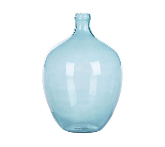 Verre Vase Décoratif 39 Cm Bleu Roti