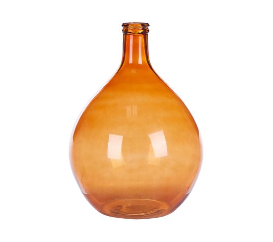 Verre Vase Décoratif 48 Cm Marron Chatni