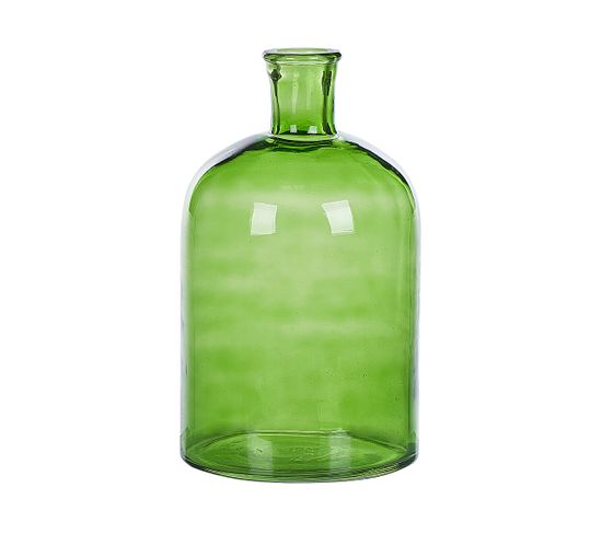 Verre Vase Décoratif 31 Cm Vert Pulao
