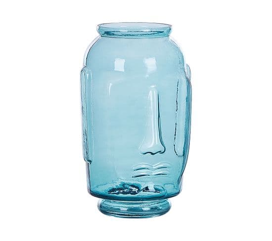 Verre Vase Décoratif 31 Bleu Sambar
