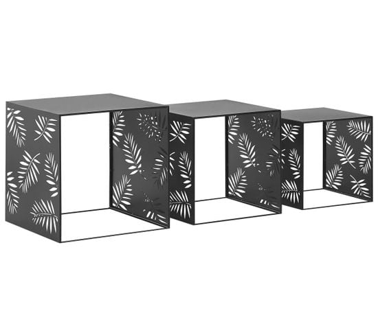 Lot De 3 Tables Noires Waldo