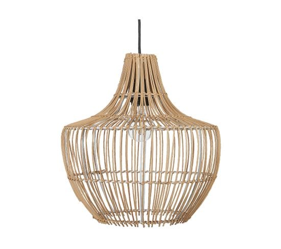 Lampe Suspendue En Rotin Naturel Mazowe