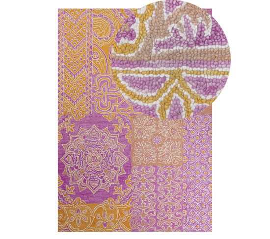 Tapis En Laine Multicolore 140 X 200 Cm Avanos