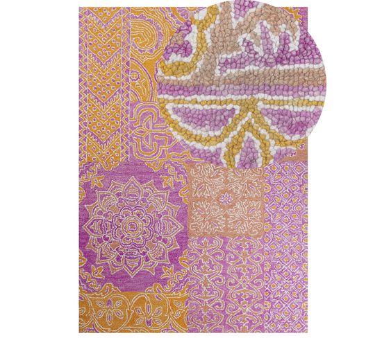 Tapis En Laine Multicolore 160 X 230 Cm Avanos