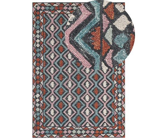 Tapis En Laine 160 X 230 Cm Multicolore Haymana