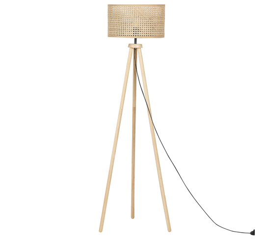 Lampadaire En Rotin Naturel Penton