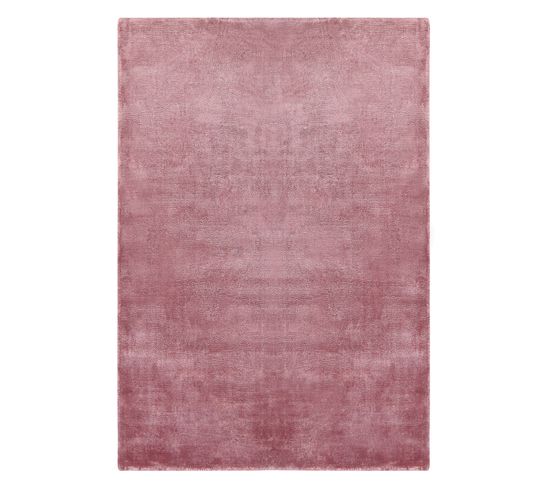 Tapis En Viscose Rose 140 X 200 Cm Gesi Ii